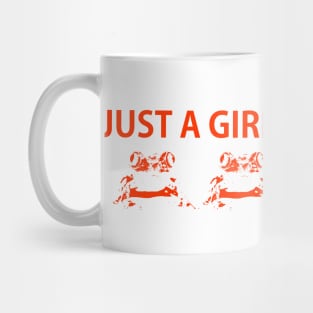 Just a girl who loves frogs (orange) Mug